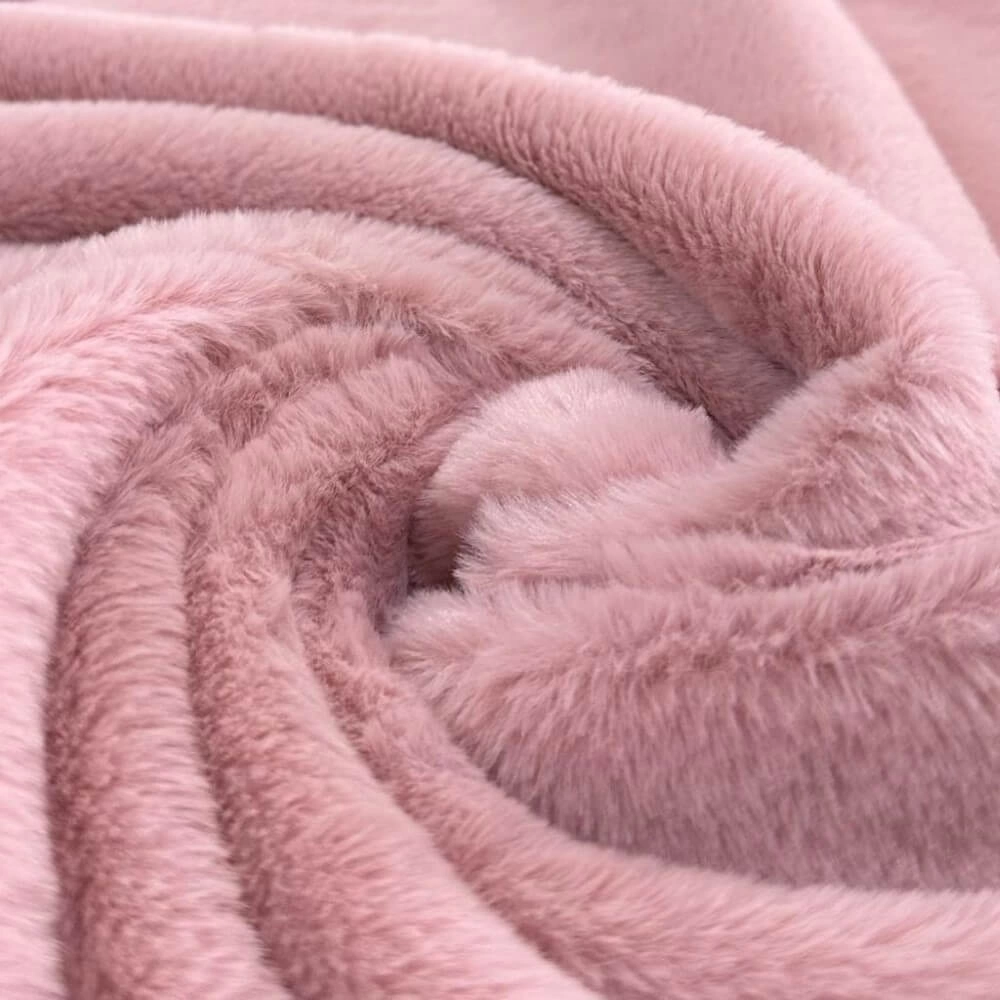 PÊLO DE COELHO FAKE |PELÚCIA| - 100% POL - ROSA (16382)