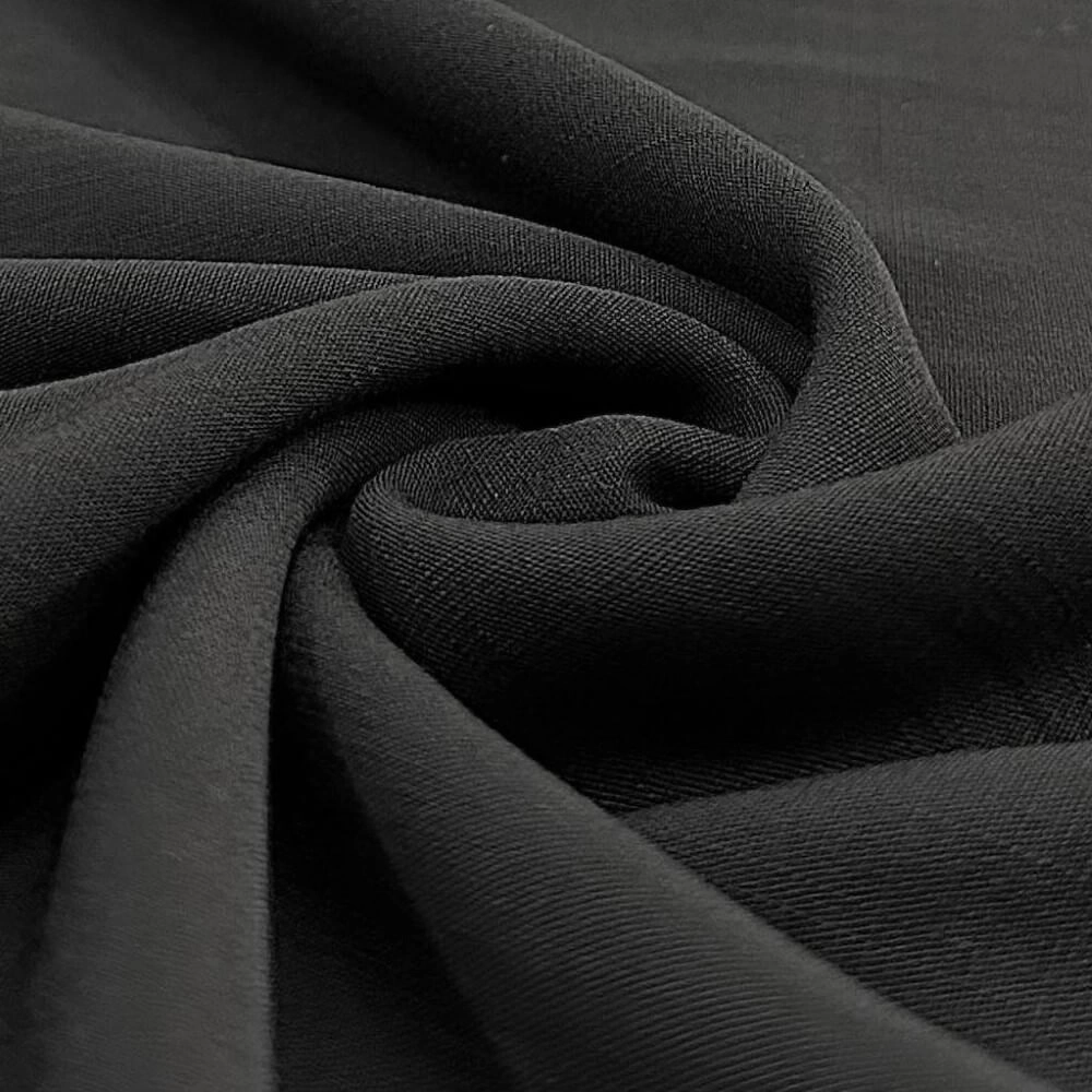 TECIDO VISCOLINHO LISO -97%VIS 03%ELAST-147L- PRETO (033101)