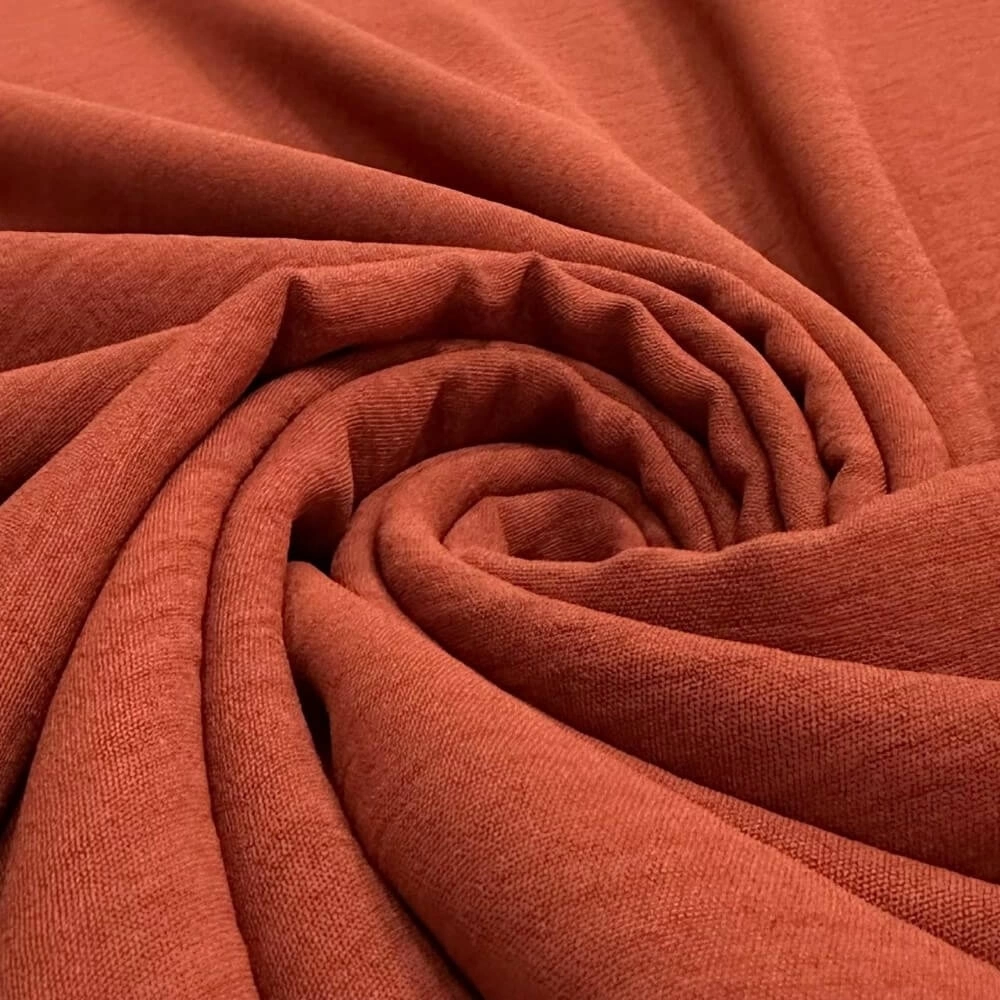 TECIDO CREPE AIR FLOW-DUNA-100cmX150cmL-100%POL  TERRACOTA