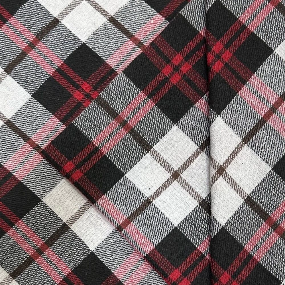 TECIDO FLANELA XADREZ |tartan - cachá| 100cmX150cmL-100% ALG