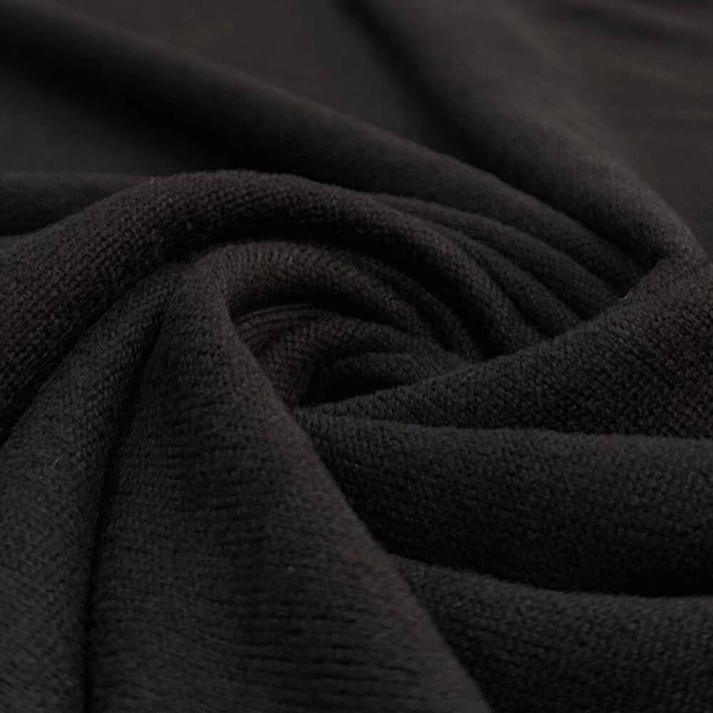 MALHA LÃZINHA -100cmX160cmL -96%POL/04%ELAST - PRETO