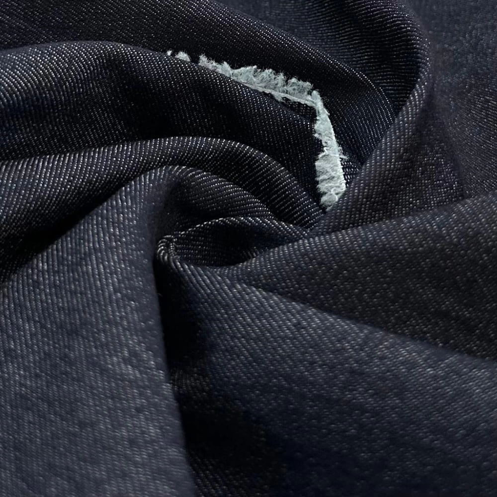 TECIDO JEANS C/ ELASTANO-78,5%ALG 20% POL 1,5% ELAST - AZUL MARINHO (13JE)